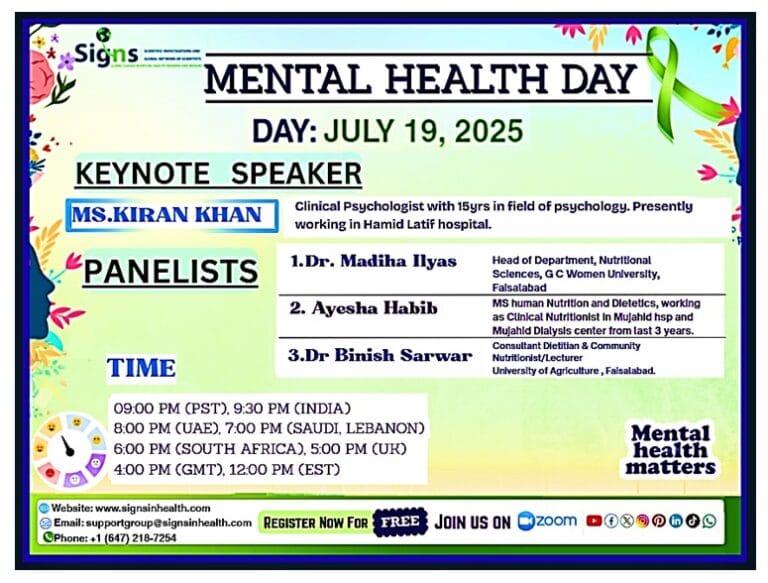 FREE WEBINAR ON MENTAL HEALTH DAY